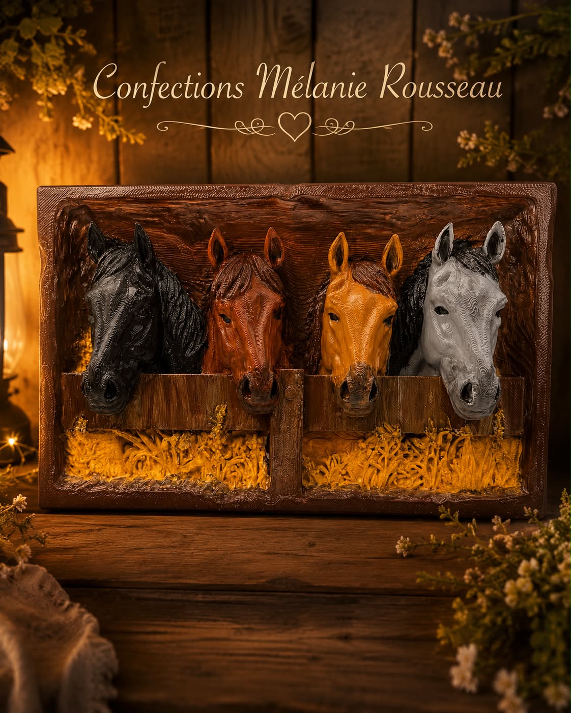 Cadre Mural de chevaux dans l'écurie