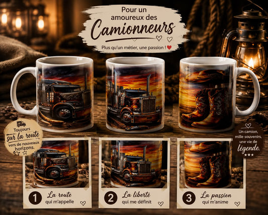 Tasse en céramique  Camionneurs